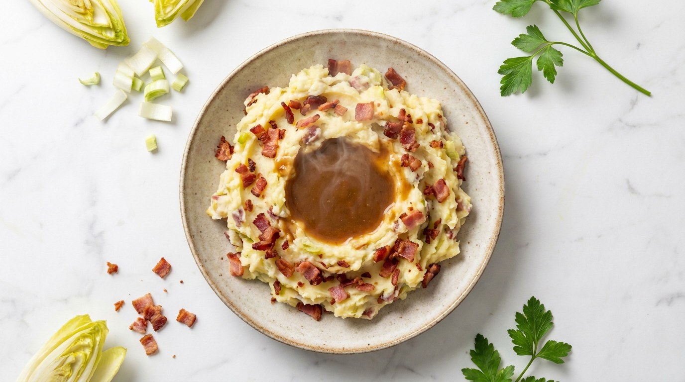Step 5: Stir the lardons through and season with salt and pepper.