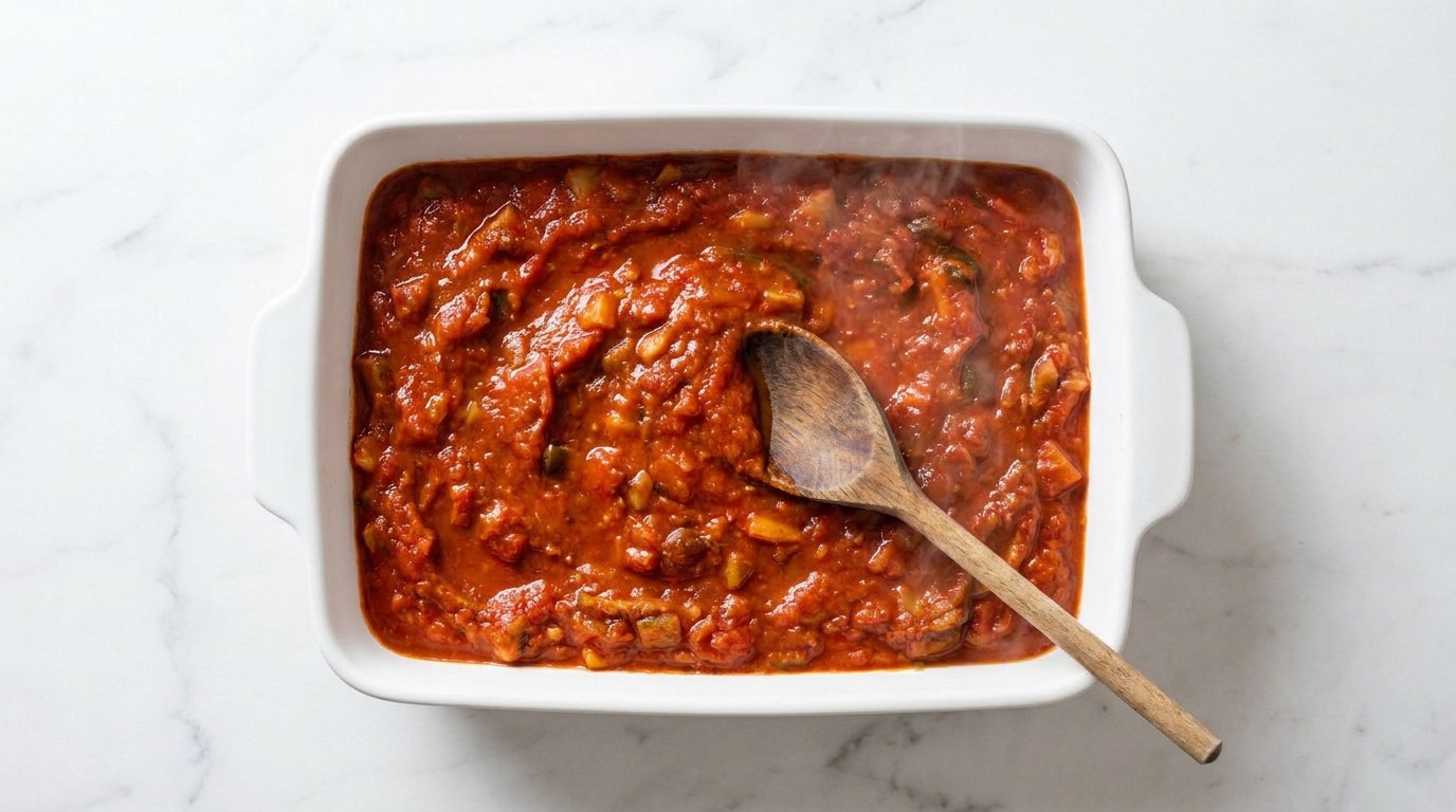 Step 3: Let the sauce simmer for 10 minutes until it has thickened.