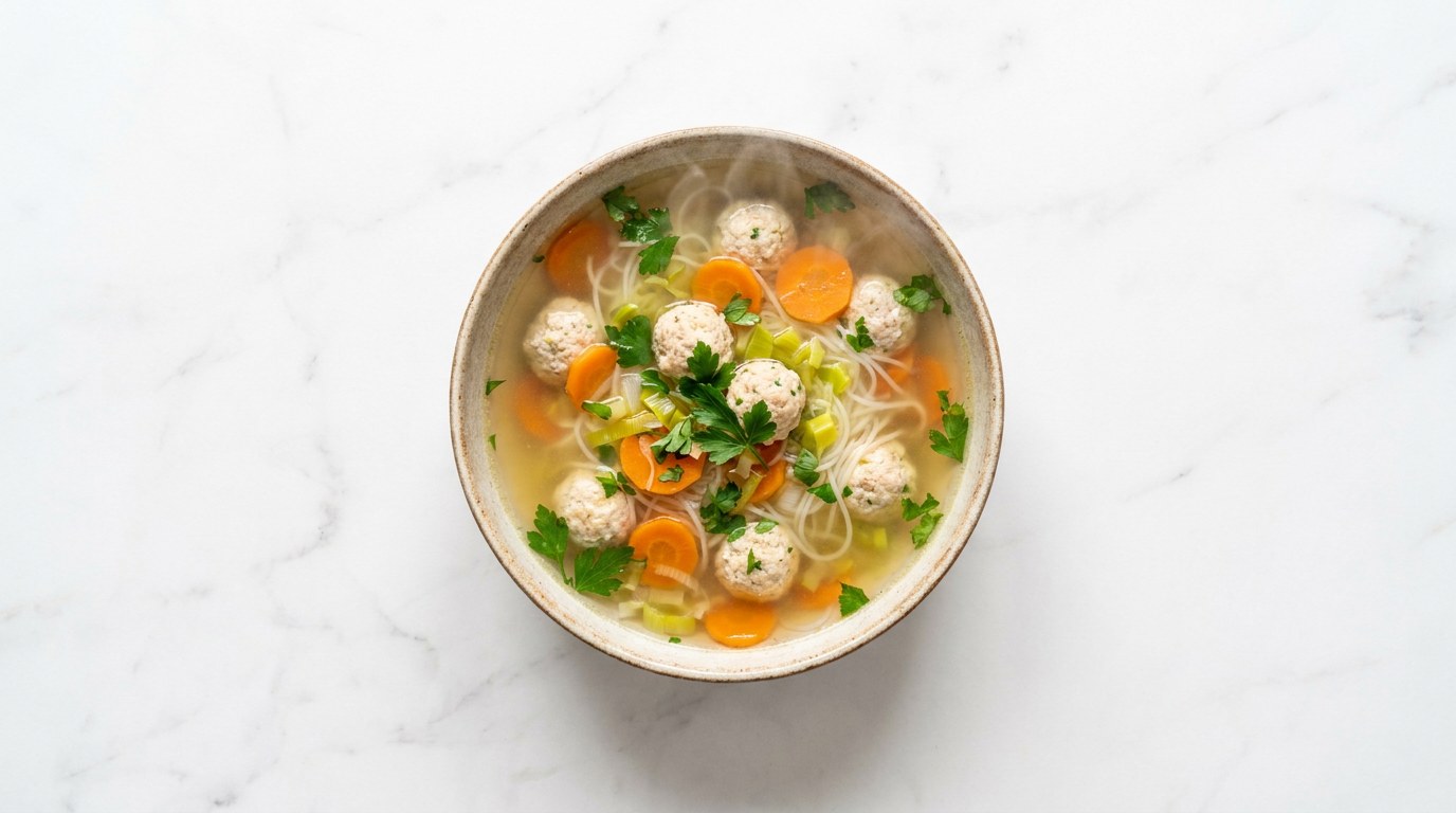 Dutch Vegetable Soup with Meatballs
