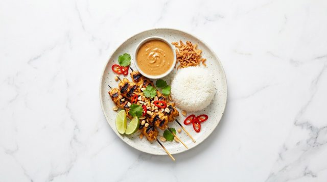 Chicken Satay with Peanut Sauce