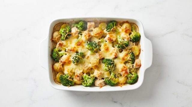 Broccoli and Chicken Traybake