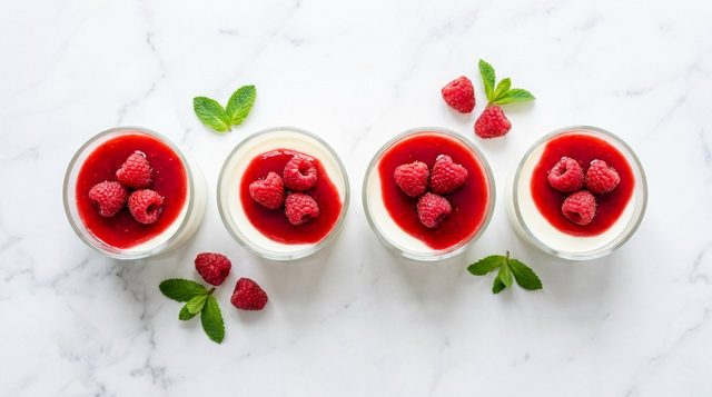 Panna Cotta with Red Fruit