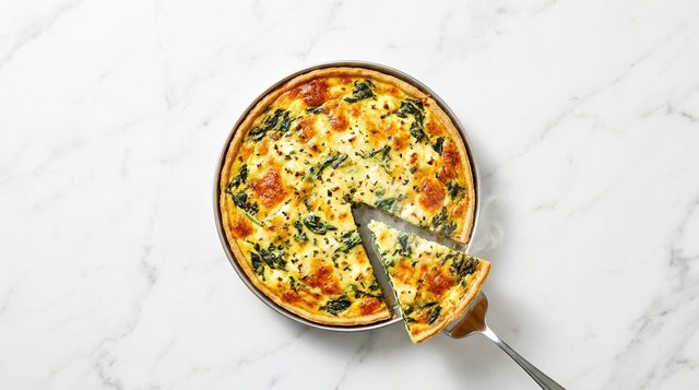 Spinach and Feta Quiche