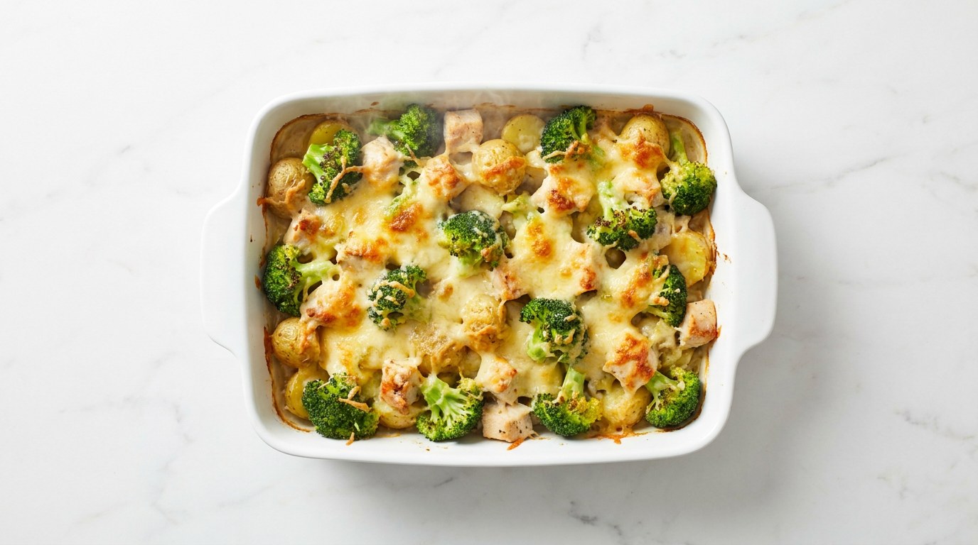 Broccoli and Chicken Traybake