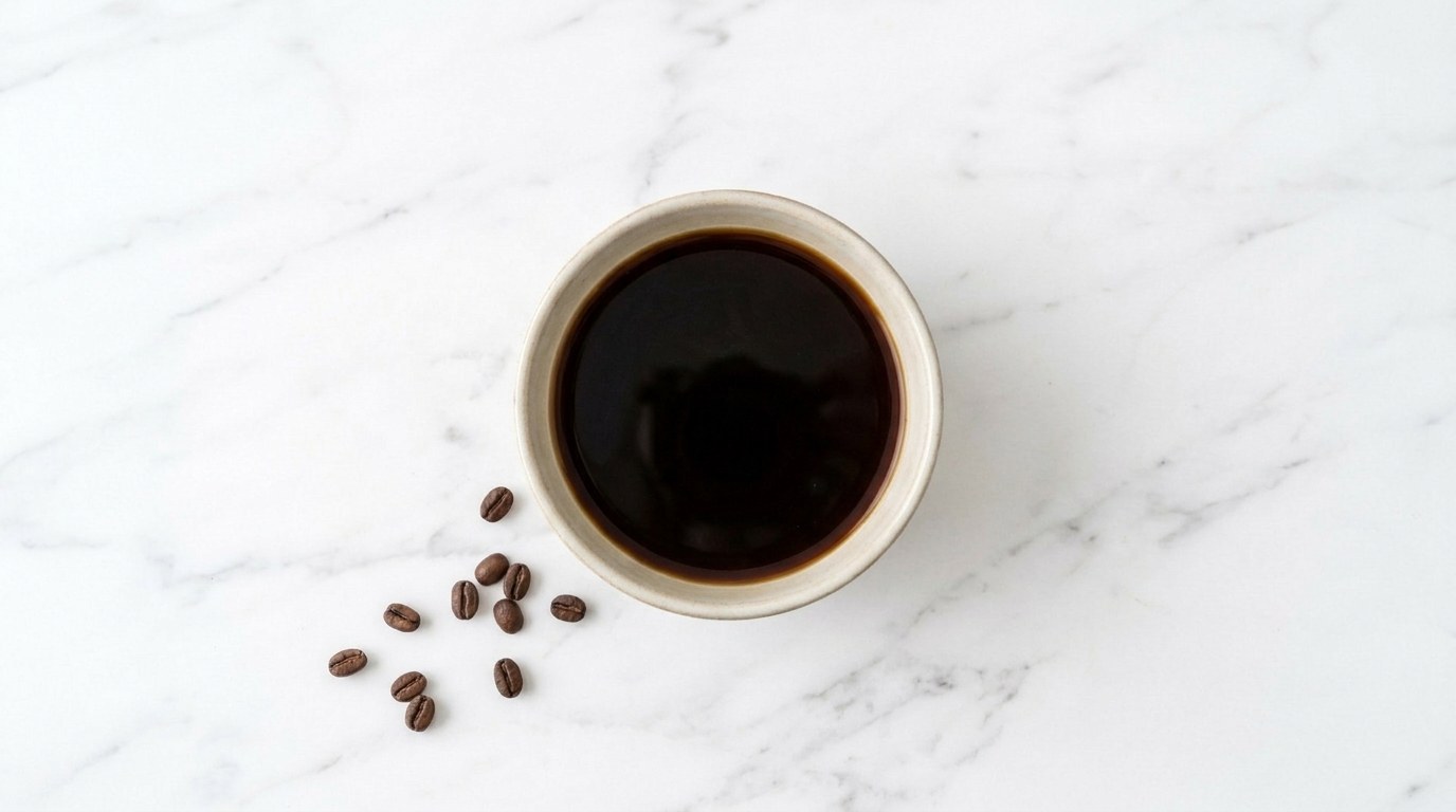 Step 1: Make strong coffee and let it cool completely in a shallow dish.